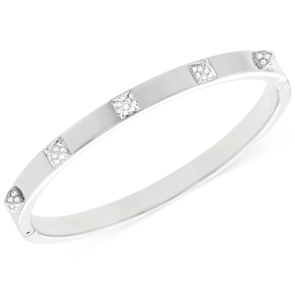 Swarovski Tactic Bangle, Rhodium Plated
